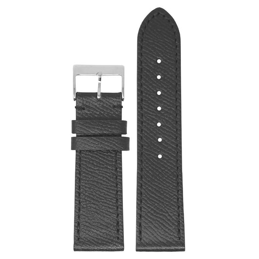 Women’s Textured Leather Strap - Black (Standard, Long)