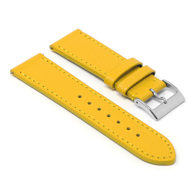Women’s Textured Leather Strap - Yellow (Standard, Long)