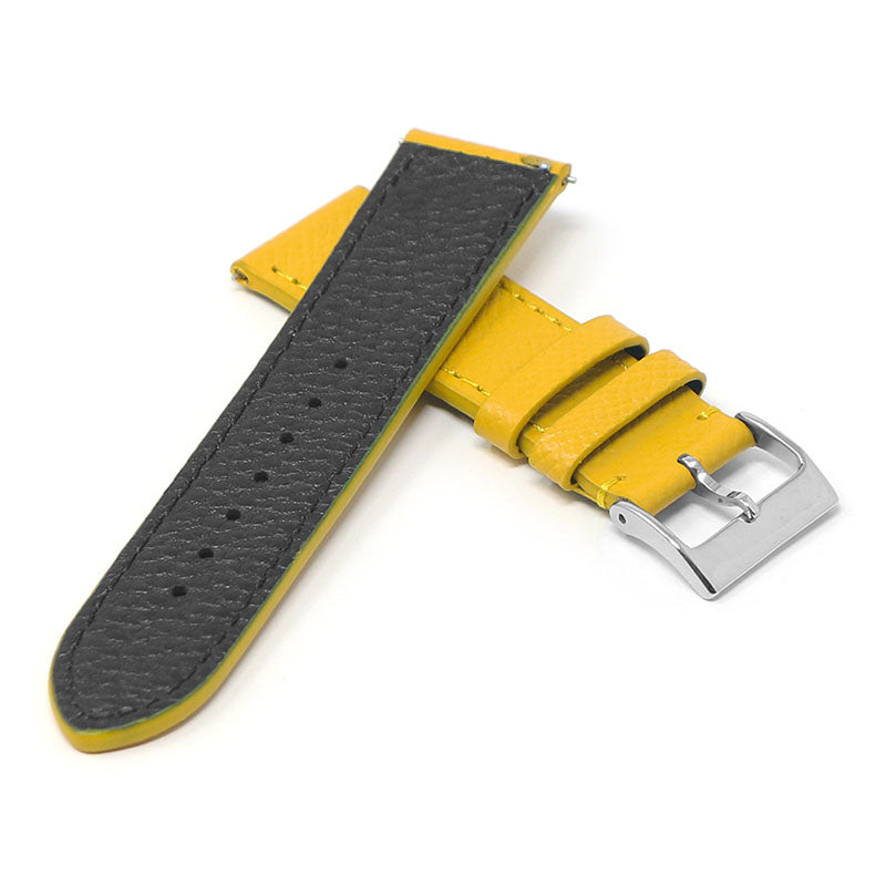 Women’s Textured Leather Strap - Yellow (Standard, Long)