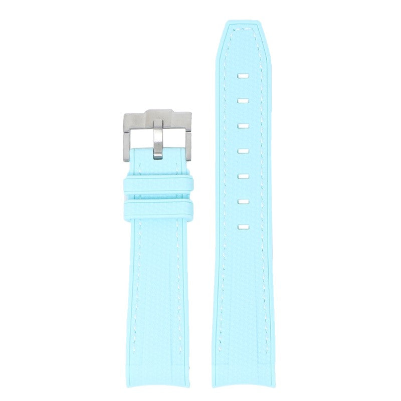 Fitted Stitched Rubber Strap For Moonswatch