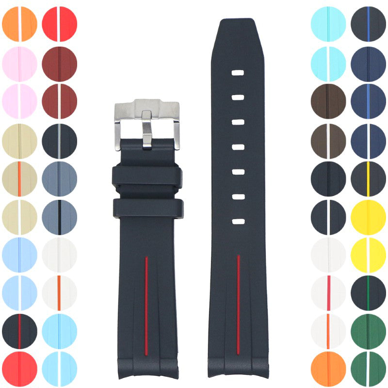 Fitted Smooth Rubber Strap For Moonswatch