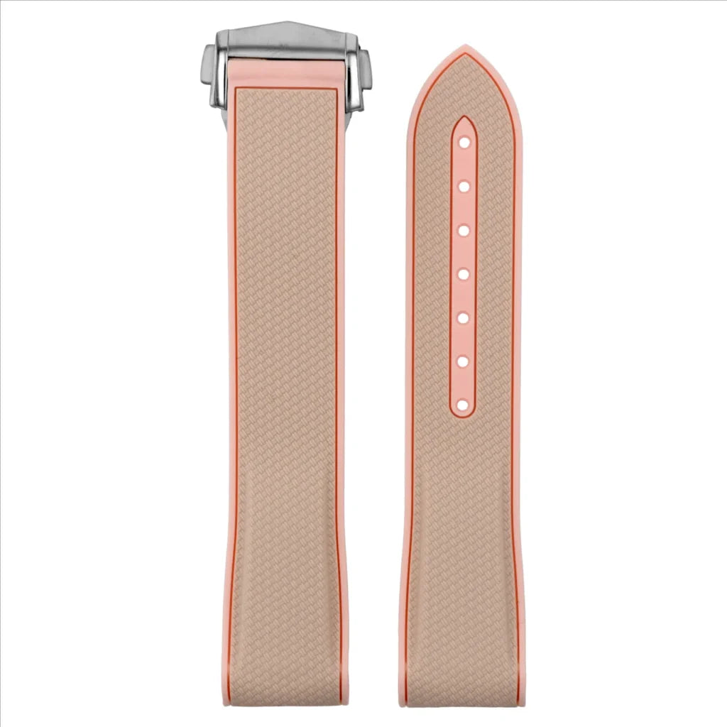 Fitted ColorBlock Strap with Clasp For Moonswatch