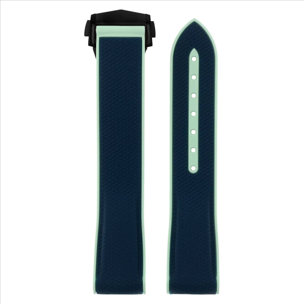 Fitted ColorBlock Strap with Clasp For Moonswatch