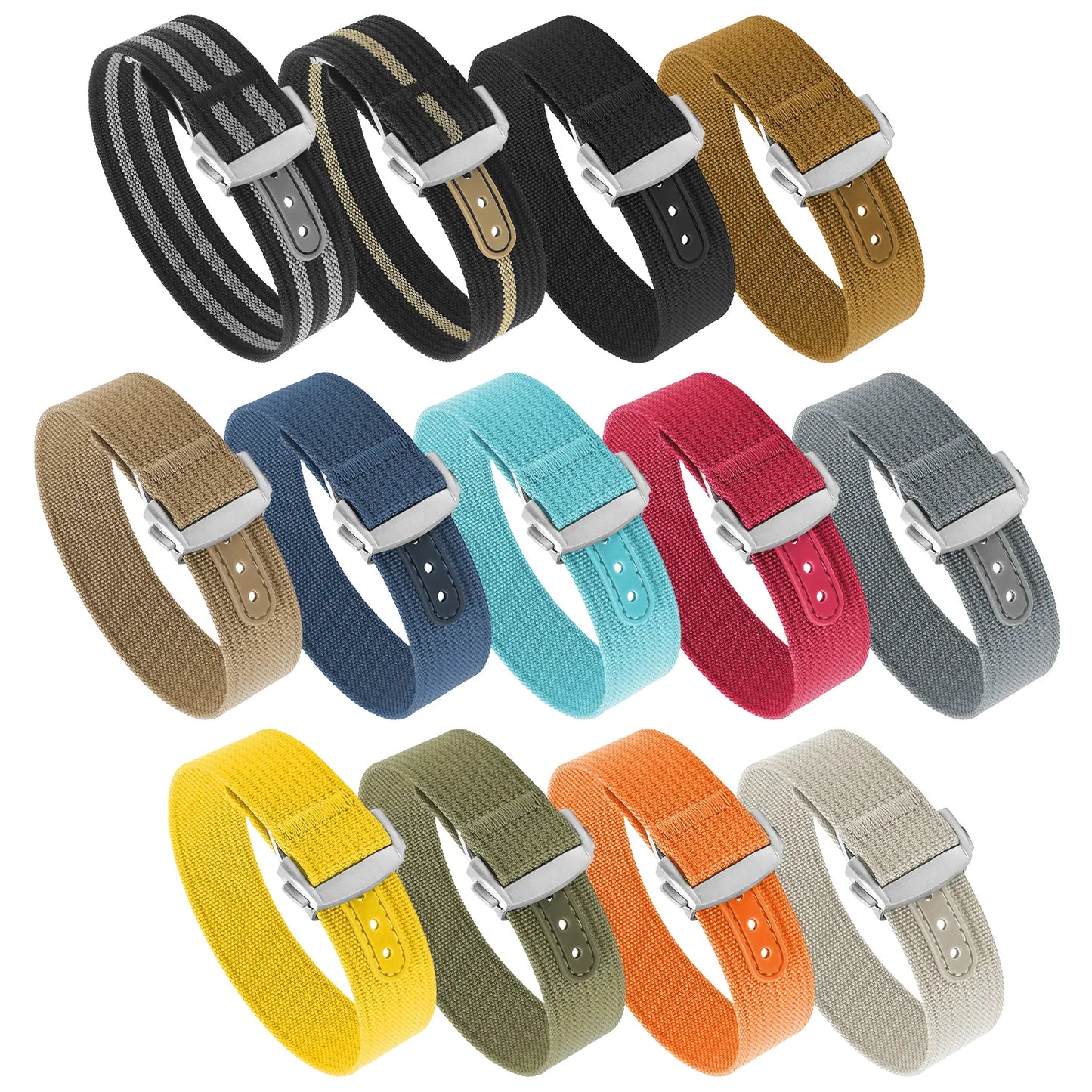 One-Piece Explorer Strap with Deployant Clasp - 20mm