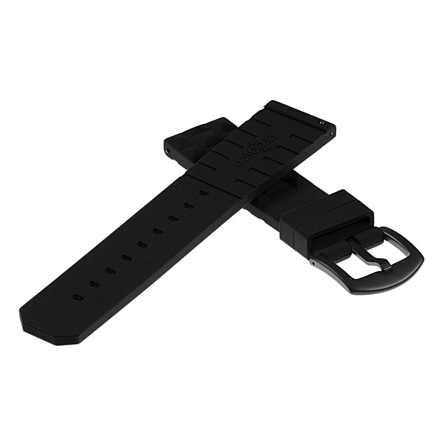 Super Waffle Rubber Strap with Black Buckle for Garmin Vivoactive 4