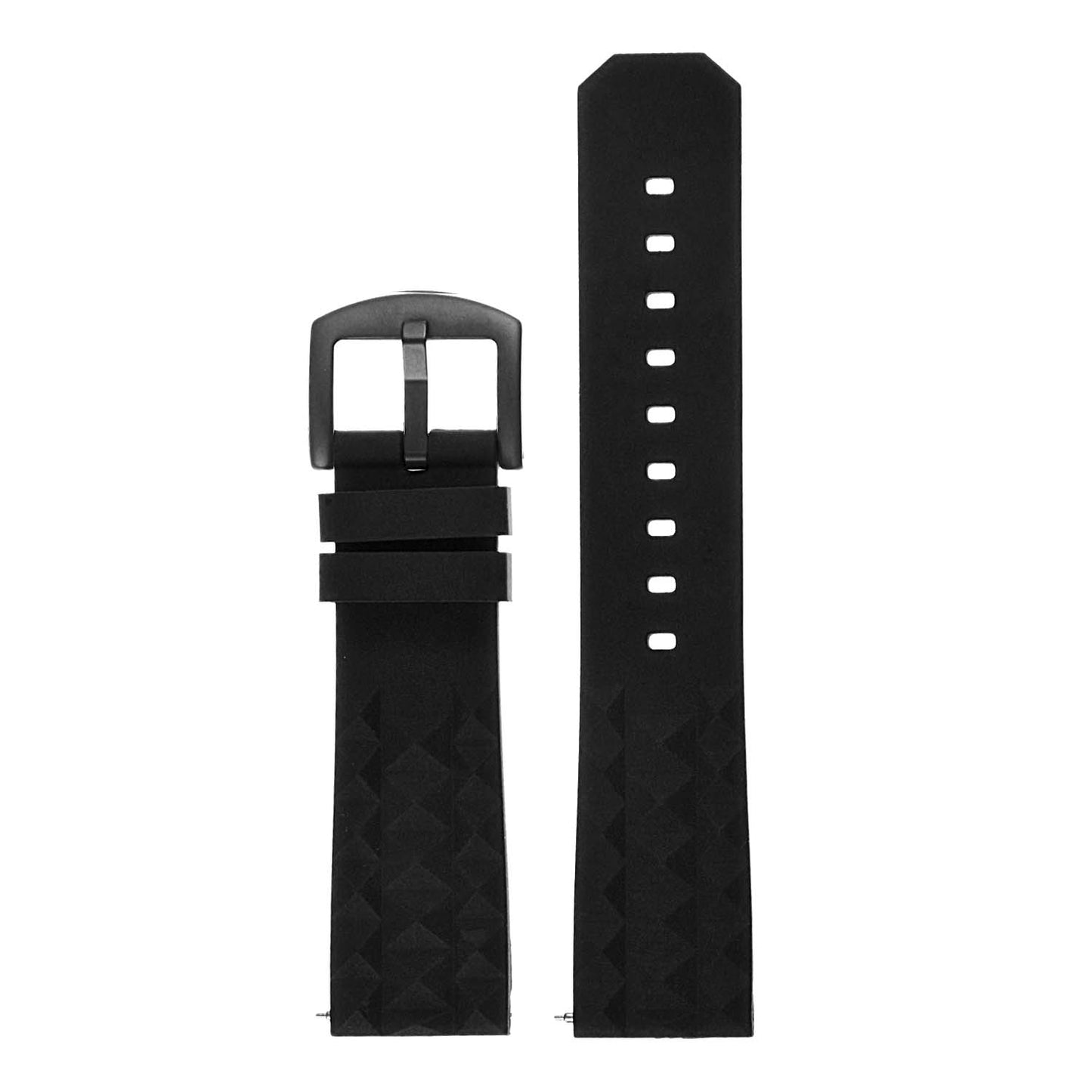 Super Waffle Rubber Strap with Black Buckle for Garmin Vivoactive 4