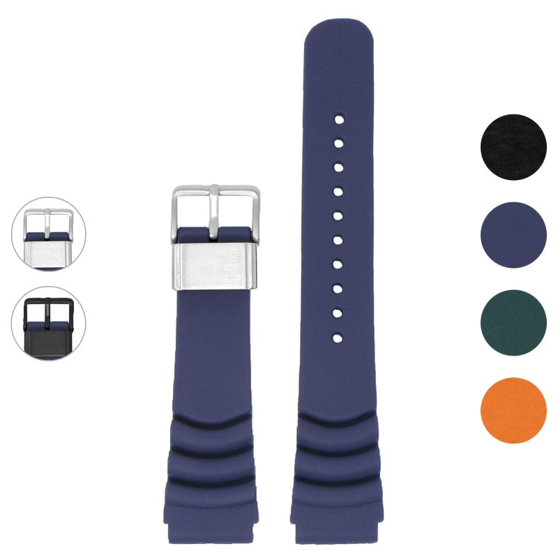 Wave Rugged Rubber Strap