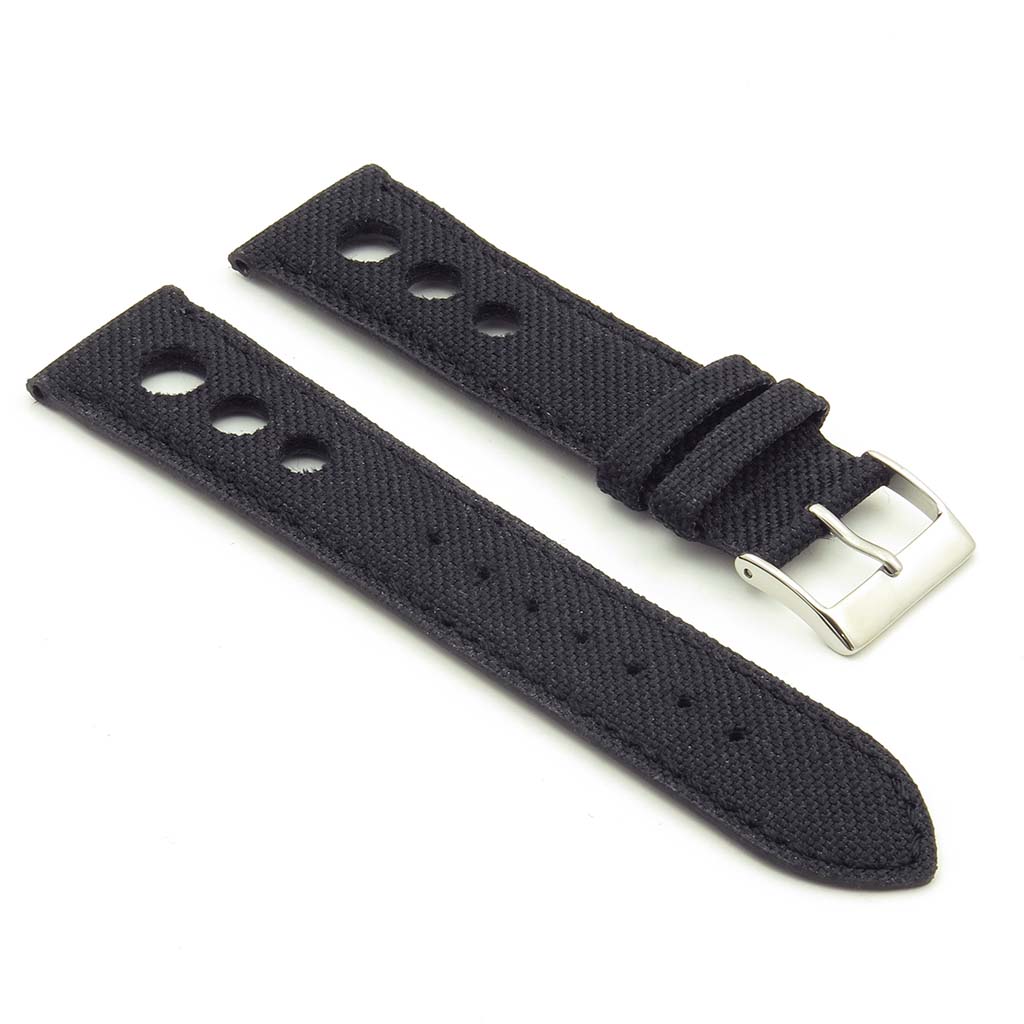 Turbo Nylon Rally Strap w Contrast Stitching & Leather Backing By DASSARI