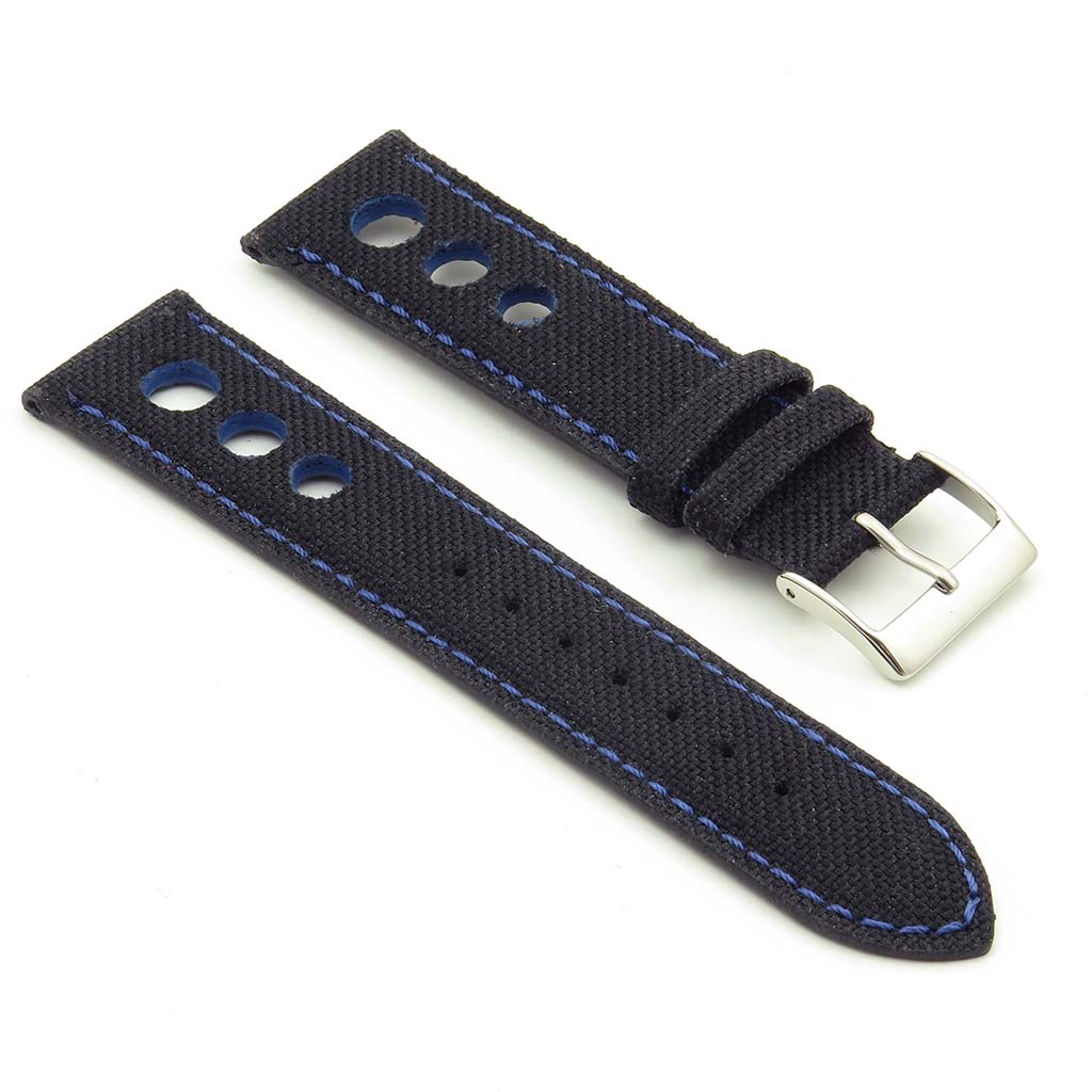 Turbo Nylon Rally Strap w Contrast Stitching & Leather Backing By DASSARI