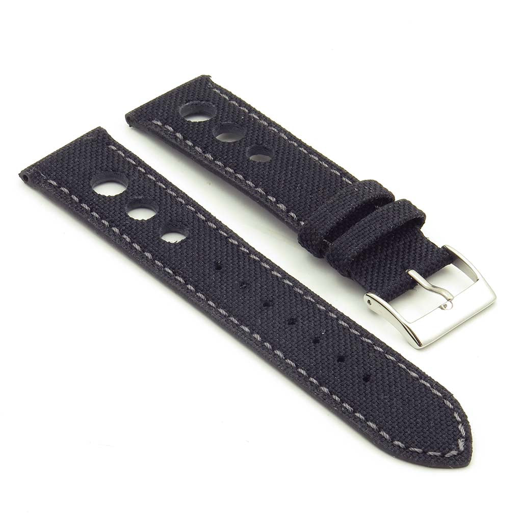 Turbo Nylon Rally Strap w Contrast Stitching & Leather Backing By DASSARI