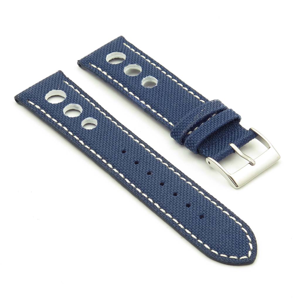 Turbo Nylon Rally Strap w Contrast Stitching & Leather Backing By DASSARI