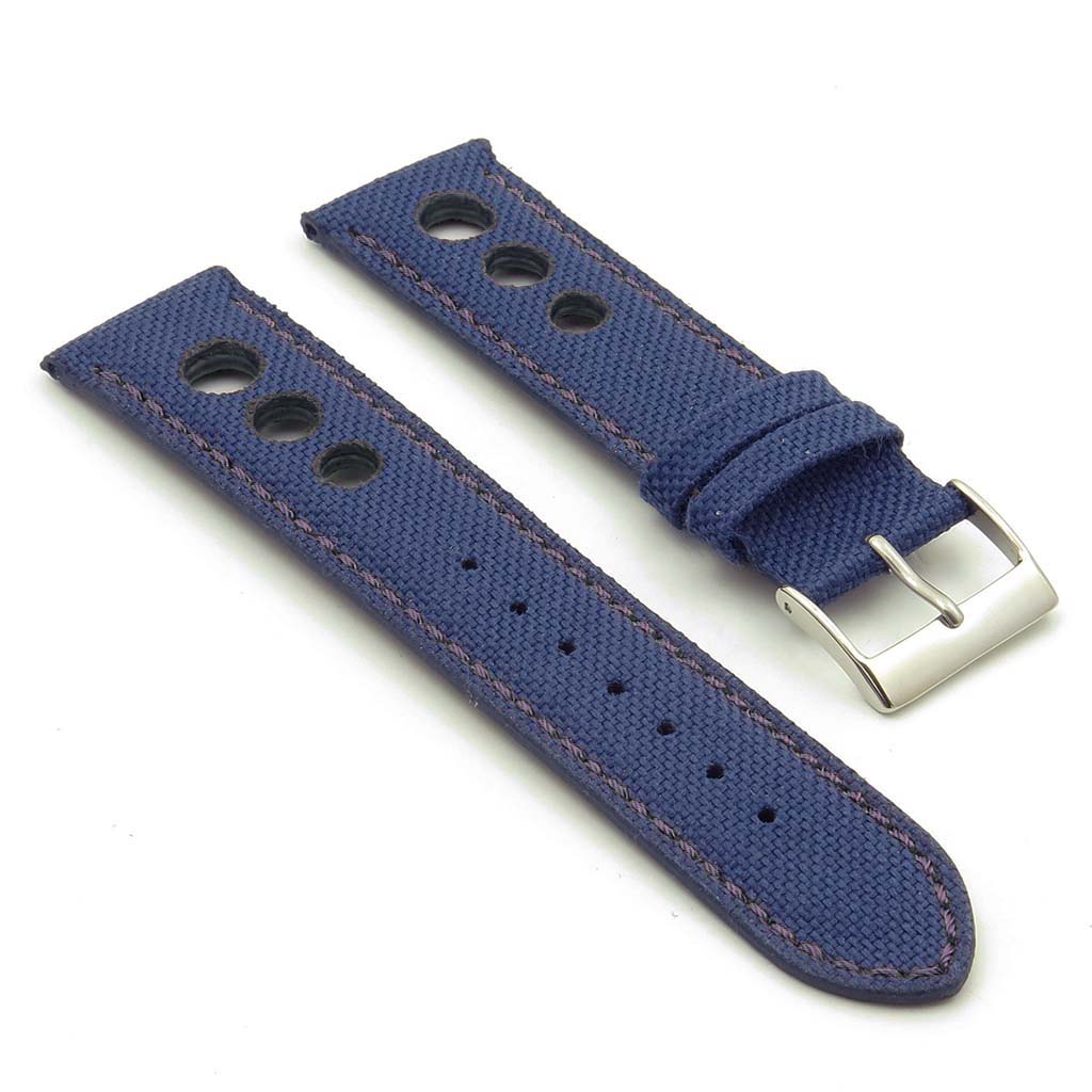 Turbo Nylon Rally Strap w Contrast Stitching & Leather Backing By DASSARI