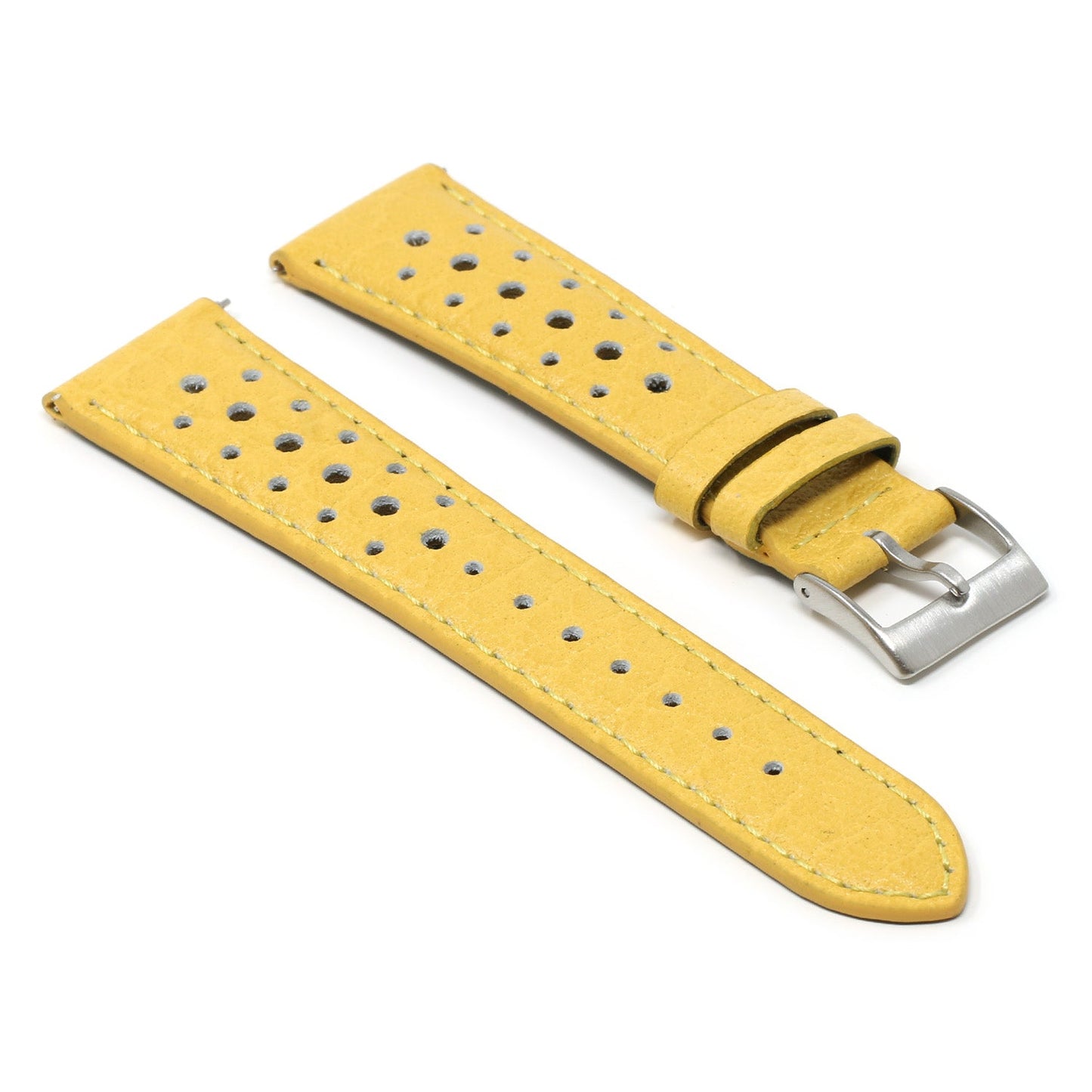 DASSARI Perforated Leather Rally Strap For MoonSwatch