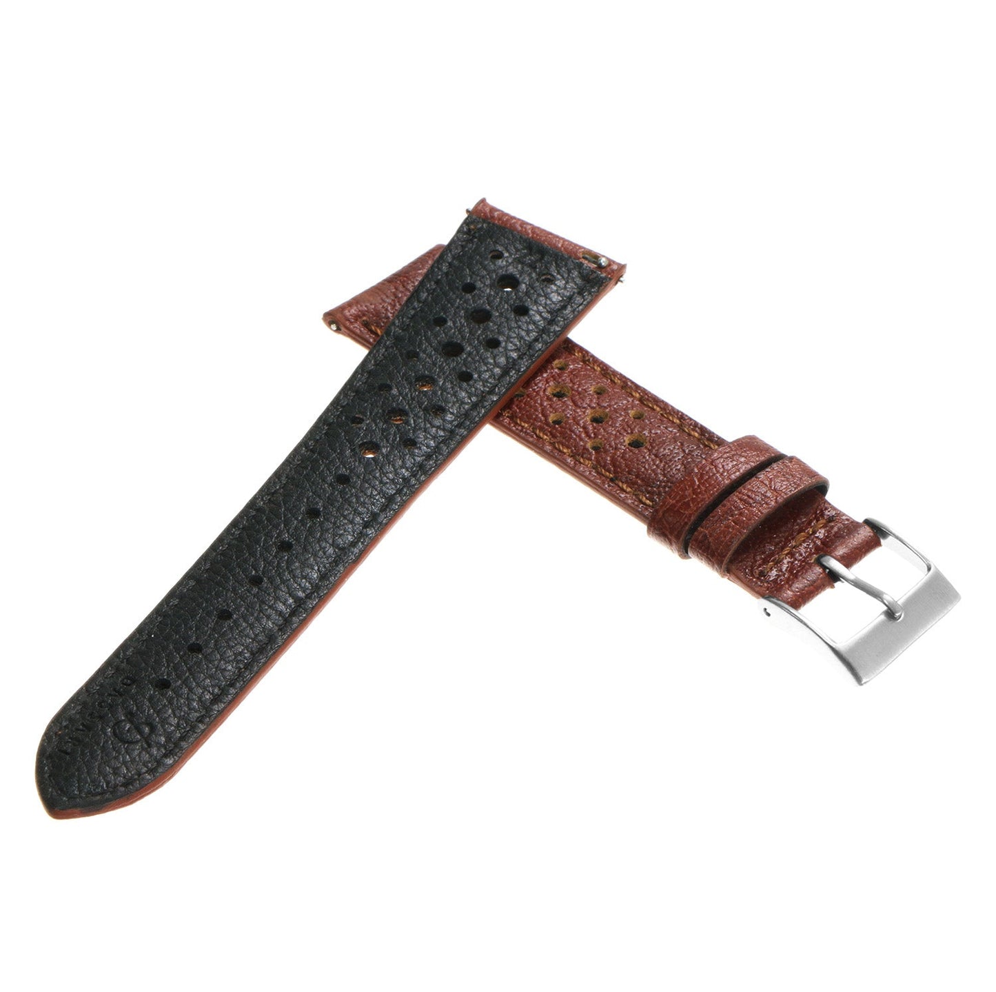 DASSARI Perforated Leather Rally Strap For MoonSwatch