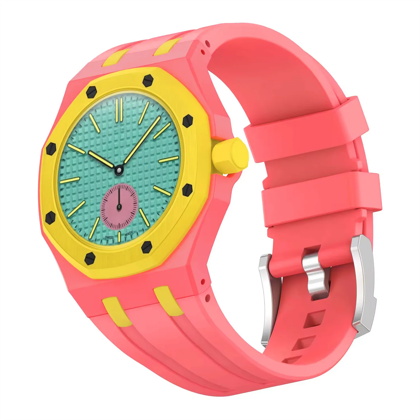 Precision Fit Rubber Strap For Swatch x AP Royal Pop