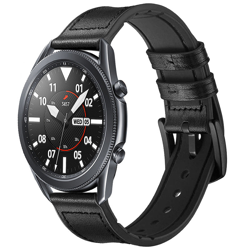 Leather Hybrid Strap For Garmin Vivoactive 4