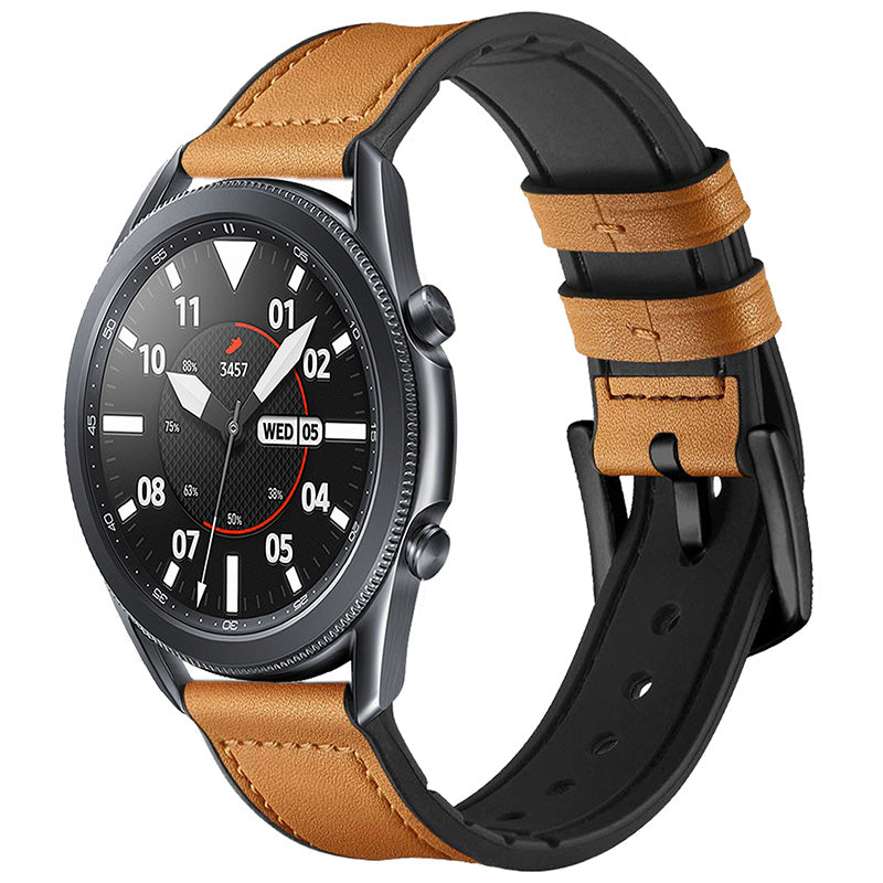 Leather Hybrid Strap For Garmin Vivoactive 4