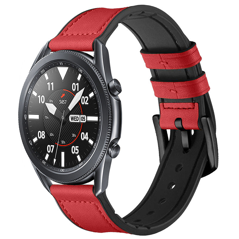 Leather Hybrid Strap For Garmin Vivoactive 4