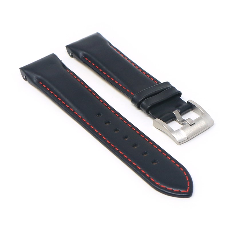 DASSARI Fitted Stitched Leather Strap For Seiko Turtle