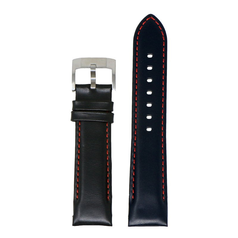 DASSARI Fitted Stitched Leather Strap For Seiko Turtle