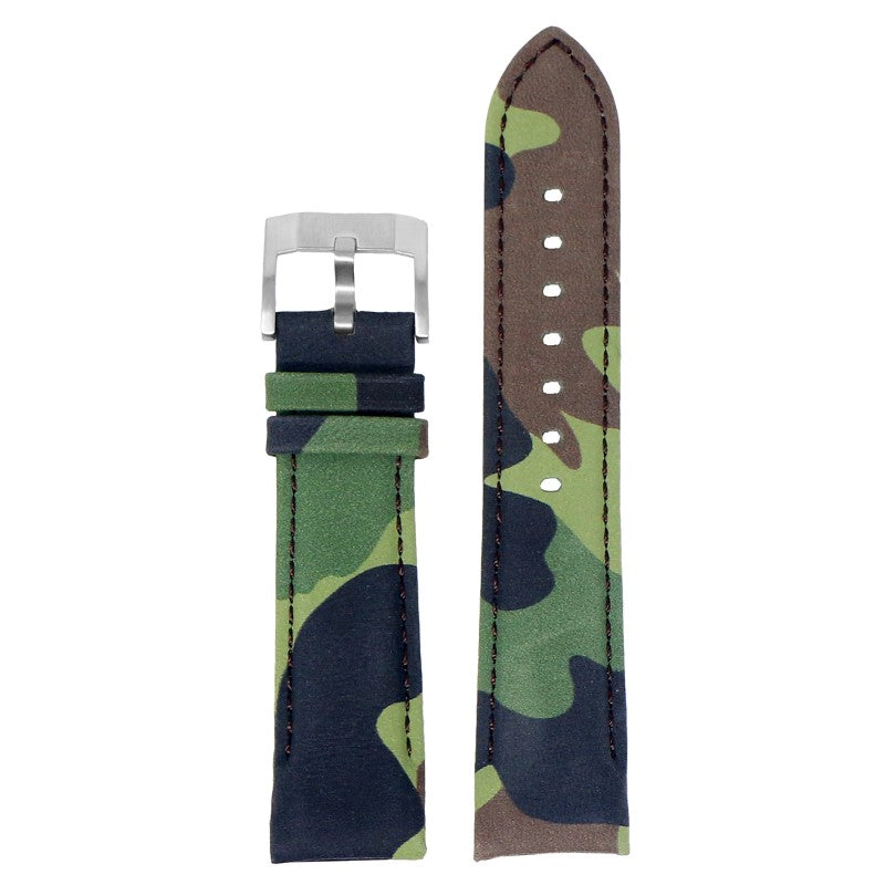 DASSARI Fitted Camo Leather Strap For Seiko Turtle