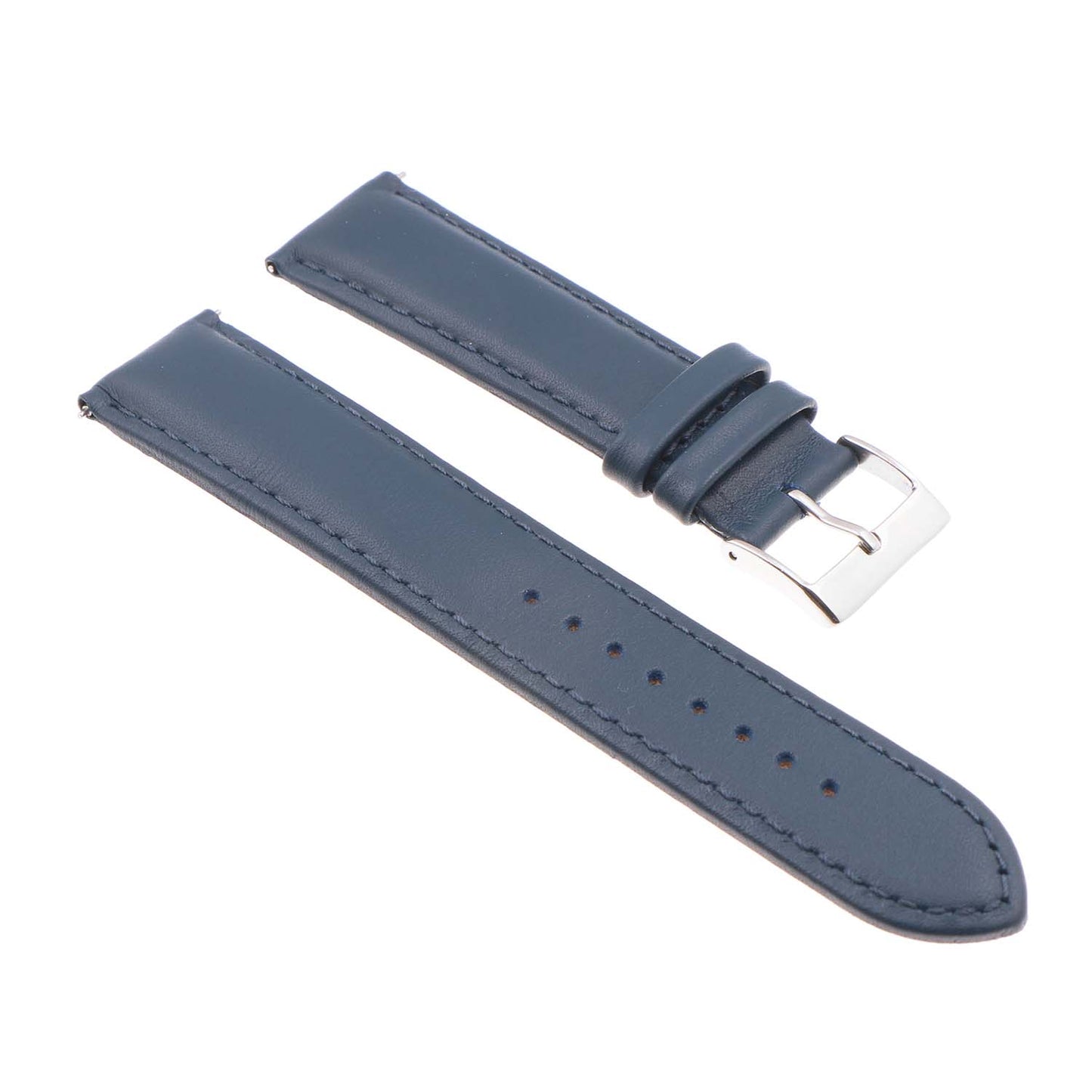 Classic Stitched Leather Strap For MoonSwatch