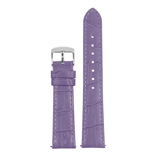 Women's Crocodile Strap - Quick Release Dark Purple