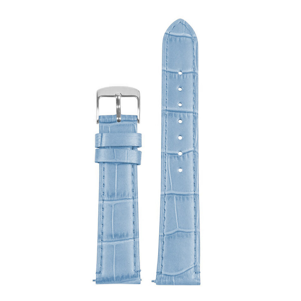 Women's Crocodile Strap - Quick Release Baby Blue