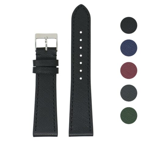 DASSARI Premium Saffiano Leather Strap - Short
