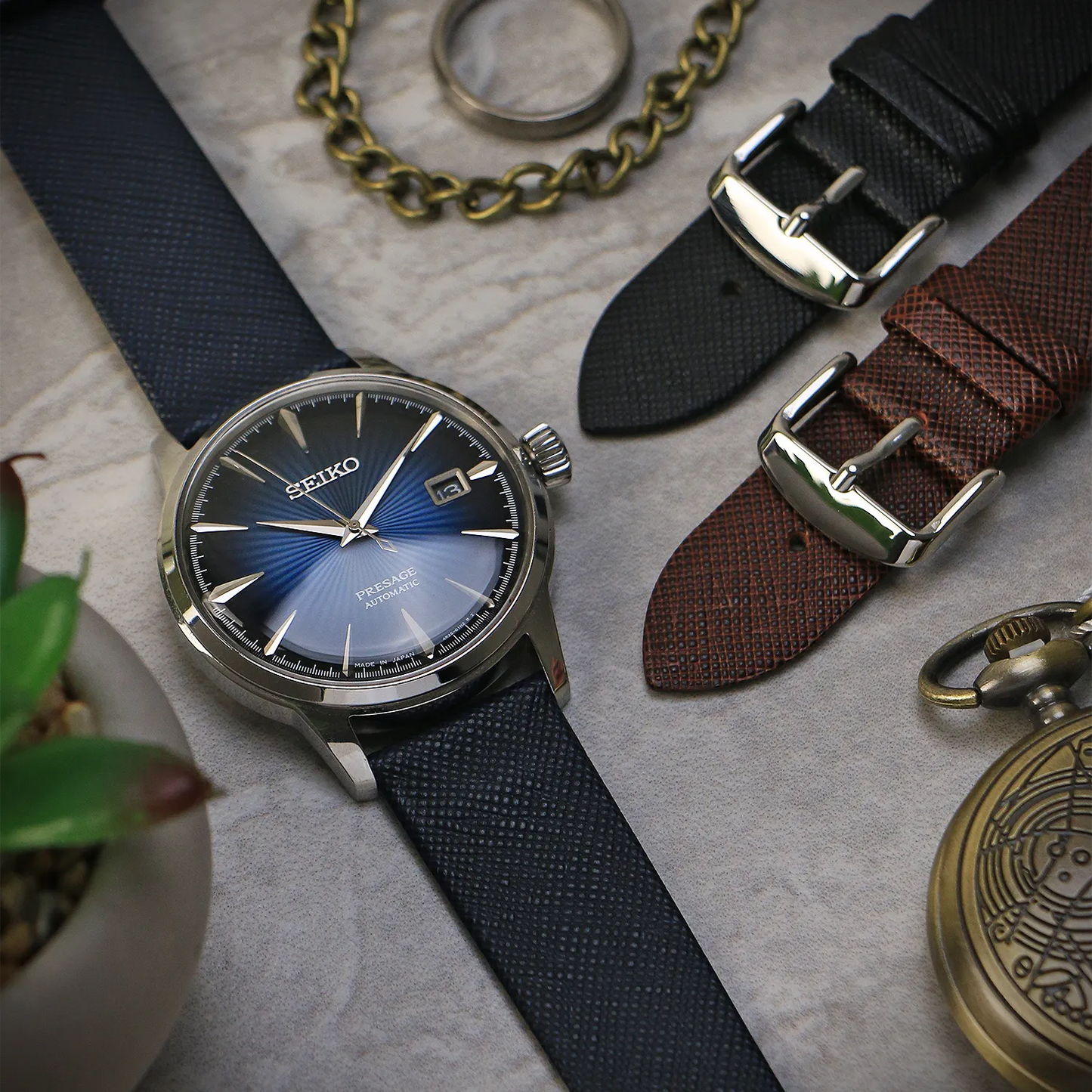 Thinline Saffiano Strap