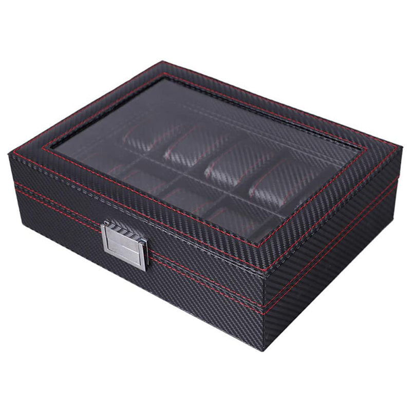 Carbon Fiber Watch & Sunglasses Storage for 6 Watches
