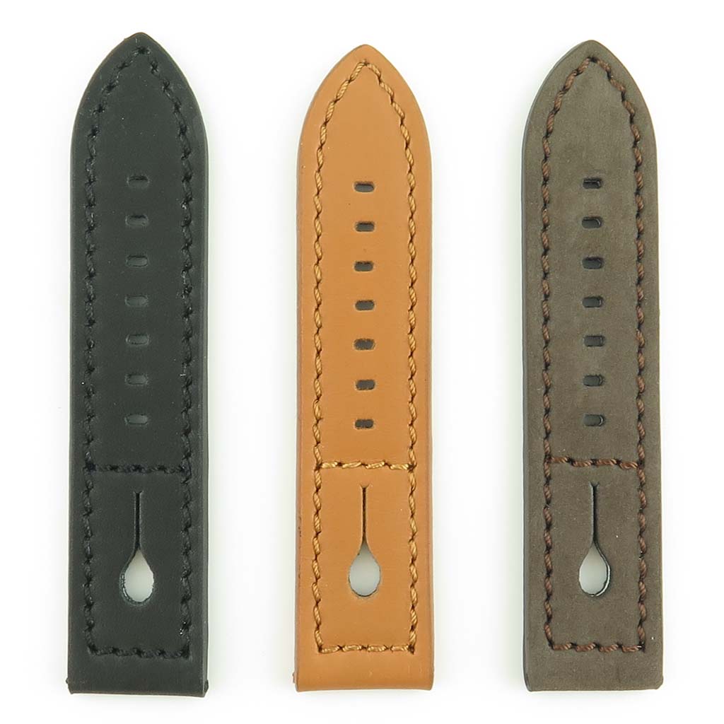 DASSARI Keyhole Thick Italian Leather Strap