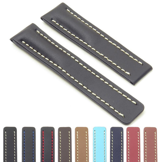 DASSARI Capital Smooth Italian Leather Strap Without Clasp