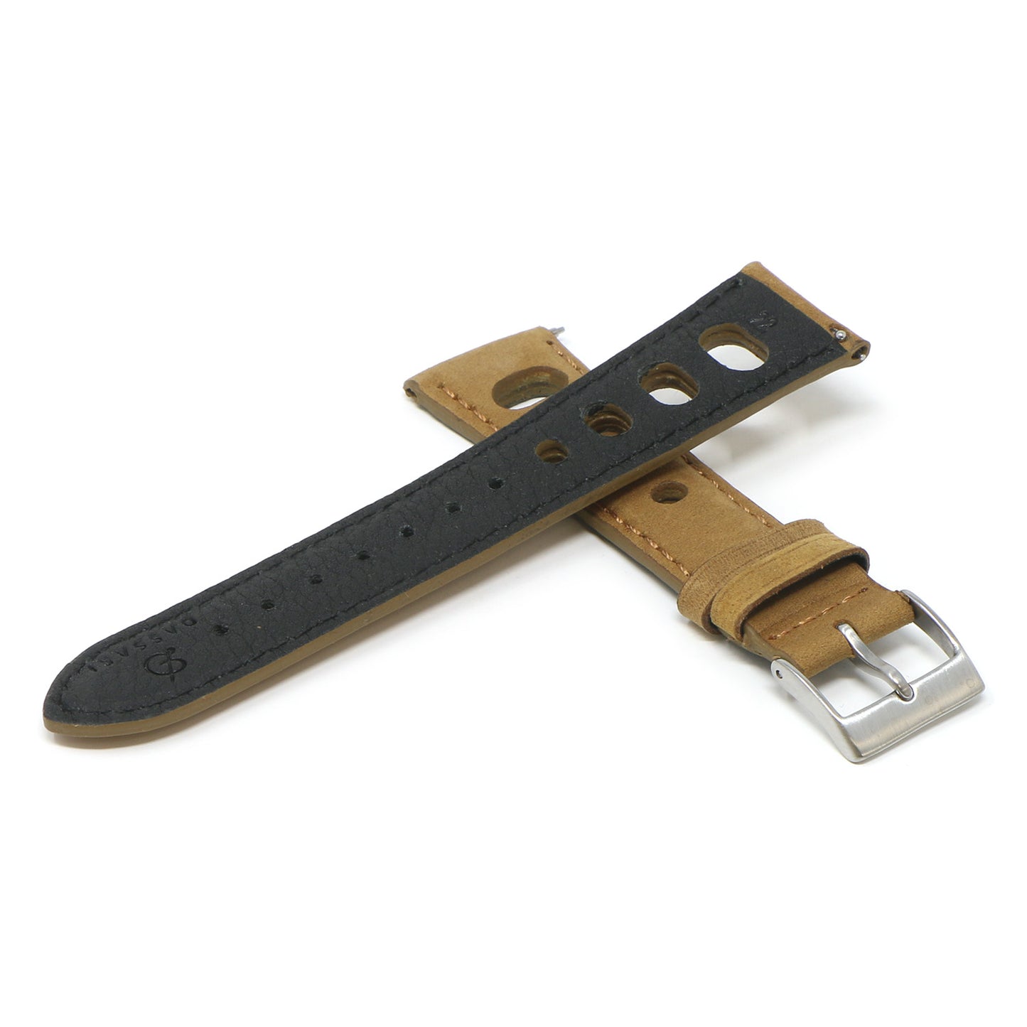 DASSARI Distressed Leather Rally Strap for Fitbit Charge 4 & Charge 3