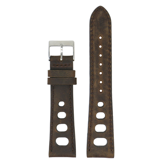 DASSARI Distressed Leather Rally Strap for Suunto 7