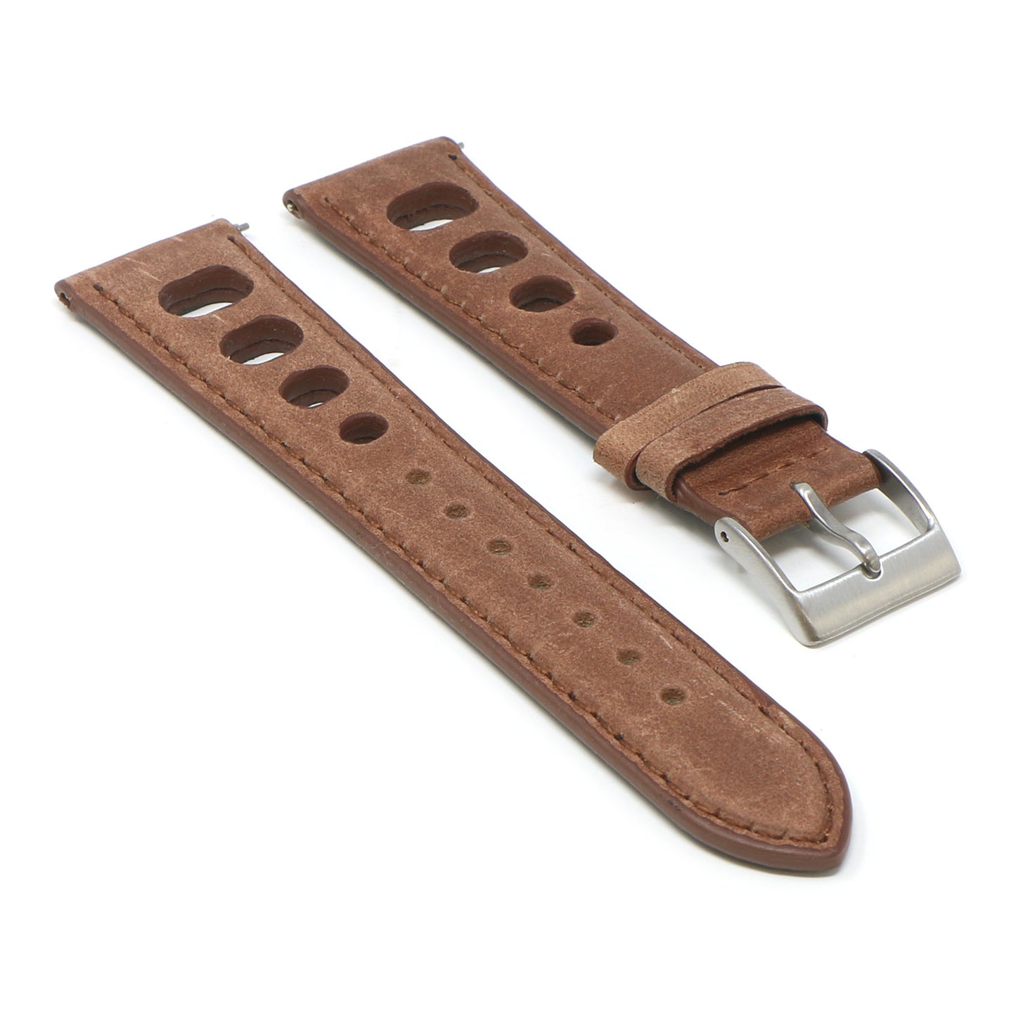 DASSARI Distressed Leather Rally Strap for Fitbit Versa 3