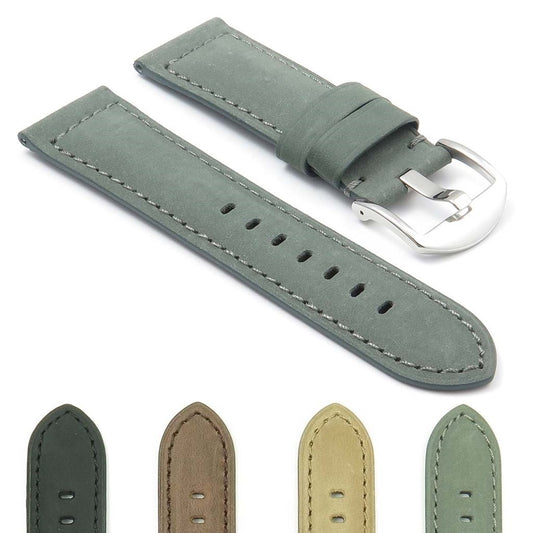 DASSARI Heritage Padded Italian Leather Strap