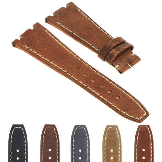 DASSARI Vintage Leather Strap for Audemars Piguet Royal Oak