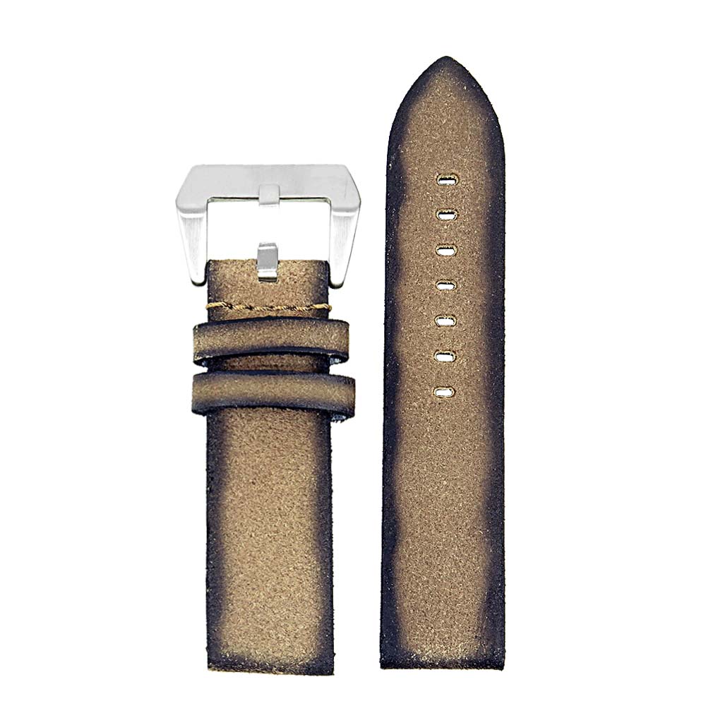 DASSARI Opus Thick Distressed Italian Leather Strap for Garmin Forerunner 745