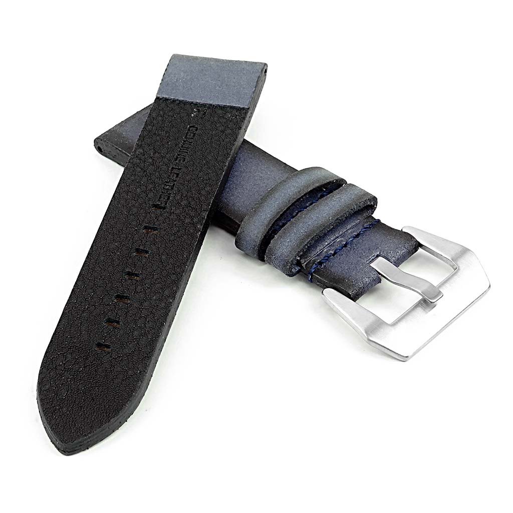 DASSARI Opus Thick Distressed Italian Leather Strap for Apple Watch