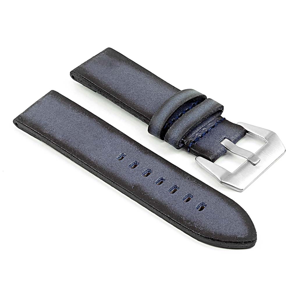 DASSARI Opus Thick Distressed Italian Leather Strap for Fitbit Sense