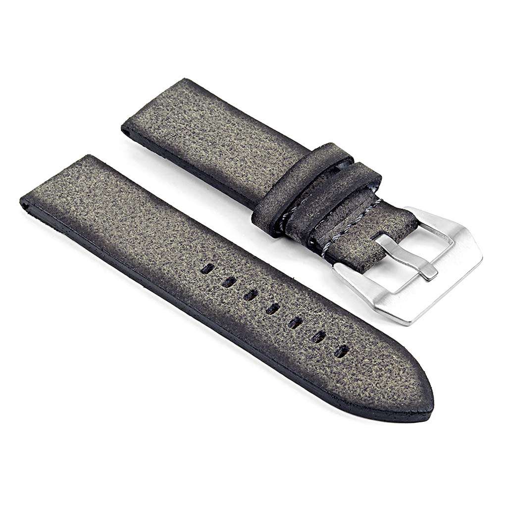 DASSARI Opus Thick Distressed Italian Leather Strap for Fitbit Charge 4 & Charge 3