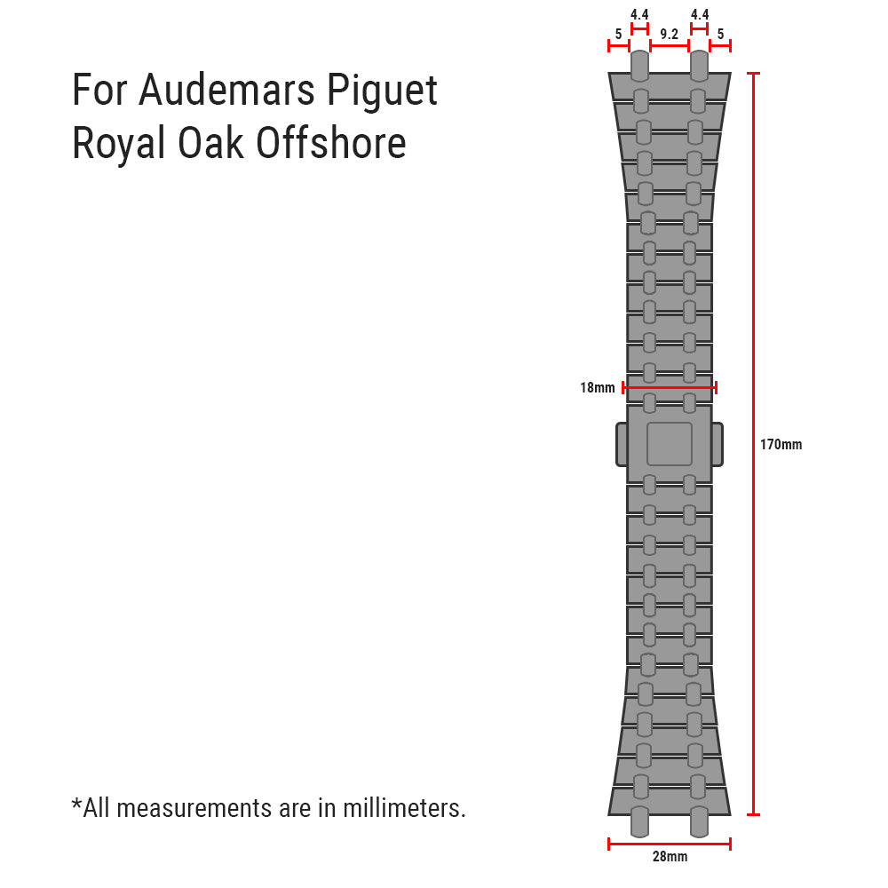 Stainless Steel Band for Audemars Piguet Royal Oak Offshore
