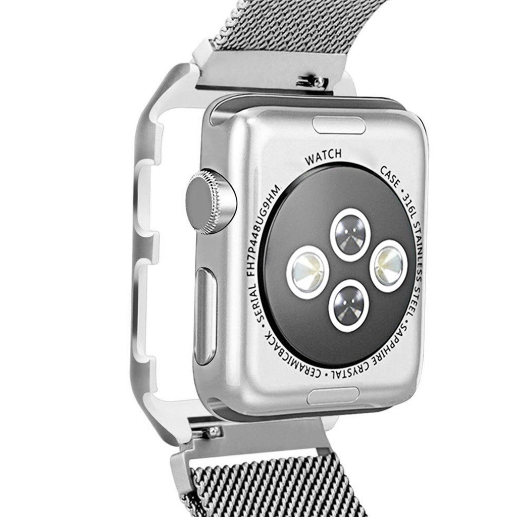 Milanese Mesh Bracelet with Case Protector for Apple Watch