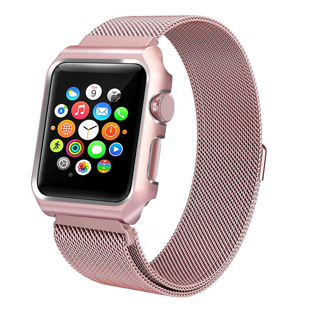 Milanese Mesh Bracelet with Case Protector for Apple Watch