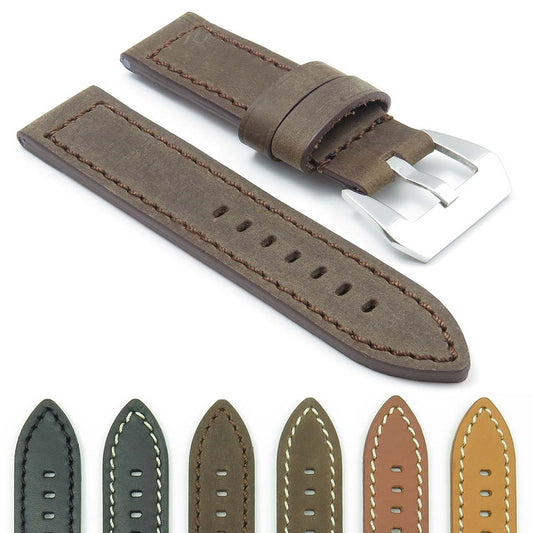 DASSARI Bentley Thick Natural Leather Strap