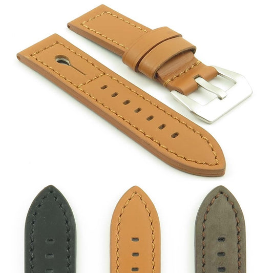 DASSARI Keyhole Thick Italian Leather Strap