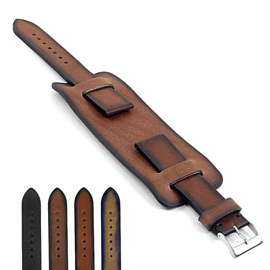 DASSARI Gauntlet Vintage Leather Cuff Bund Strap
