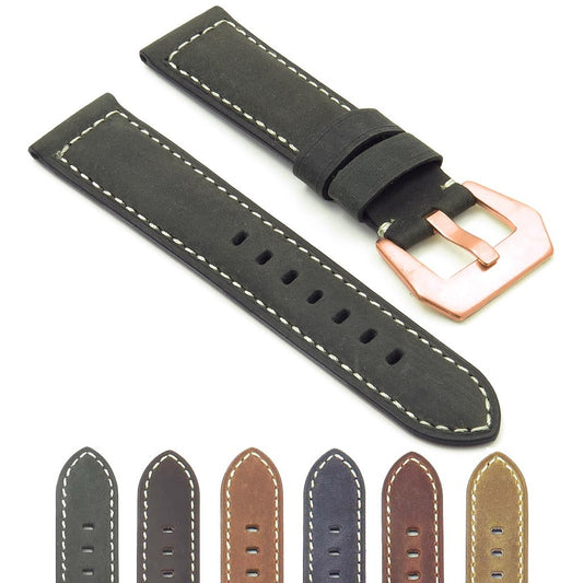 DASSARI Salvage Strap w/ Rose Gold Buckle
