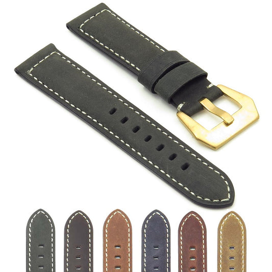 DASSARI Salvage Strap w/ Yellow Gold Buckle